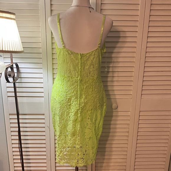 Fashion Nova Neon Lace Dress - Picture 13 of 16